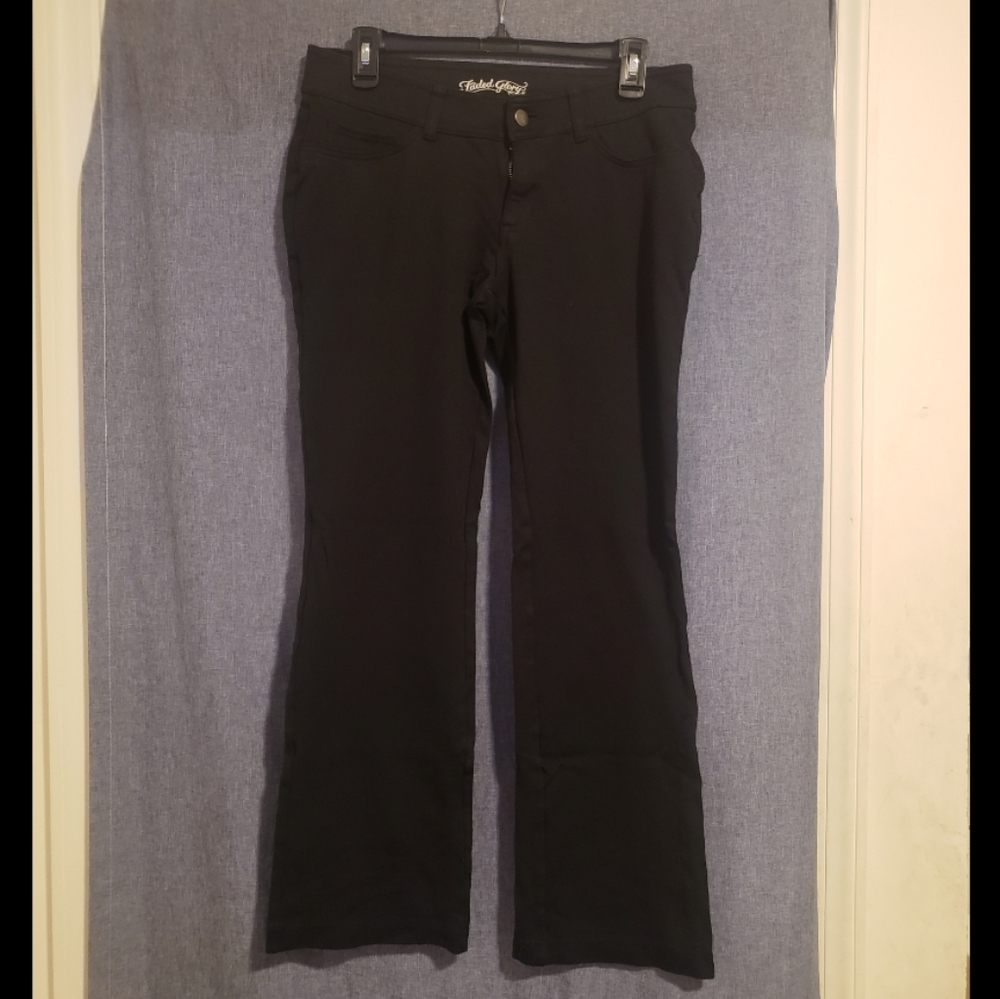 Black stretch pants